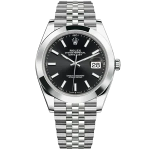 Rolex Datejust Ref. 126300 41MM Stainless Steel on Jubilee Black Dial Smooth Bezel