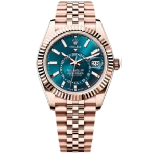 Rolex SkyDweller 336935 42mm Rose Gold Jubilee Blue-Green Dial