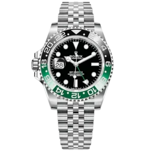 GMT-Master II 40mm Jubilee Bracelet Oystersteel with Black Dial Black & Green 24-Hour Rotatable Bezel
