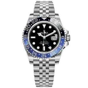 GMT-Master II 40mm Jubilee Bracelet Oystersteel with Black Dial Black & Blue 24-Hour Rotatable Bezel