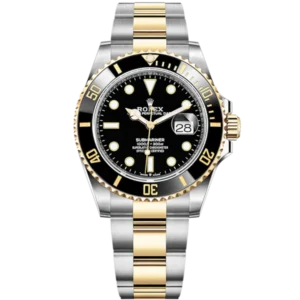 Submariner Date 41mm Oyster Bracelet Oystersteel and Yellow Gold with Black Dial Black Cerachrom Unidirectional Rotatable Bezel