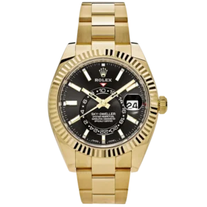 Rolex Skydweller Ref. 336938 42MM Yellow Gold Black Dial on Oyster