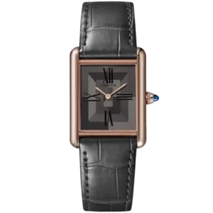 Tank 34 mm Louis Cartier watch gray rose gold
