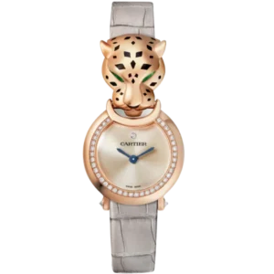 La Panthere de Cartier 24 MM rose gold with pink dial